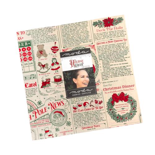 Holiday Cheer - Precut Quilting Cotton Fabric - 10" x 10" Layer Cake