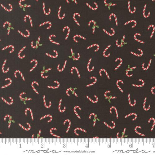 Holiday Cheer - Quilting Cotton Fabric - Candy Cane Novelty - Midnight