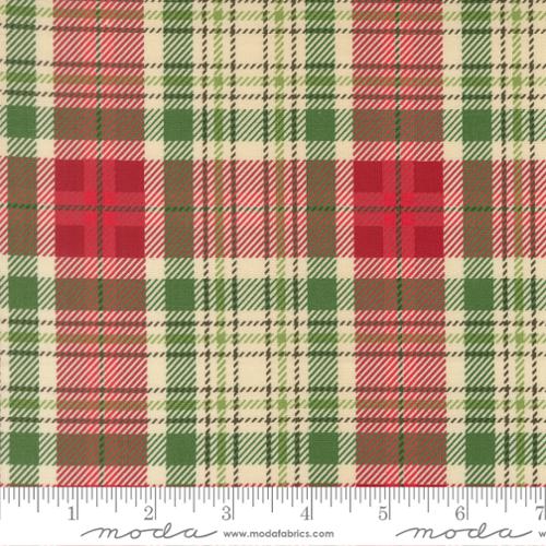 Holiday Cheer - Quilting Cotton Fabric - Christmas Plaid Checks and Plaids - Natural