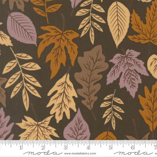Windfall - Quilting Cotton Fabric - Leaf Fall Florals Leaf - Moss