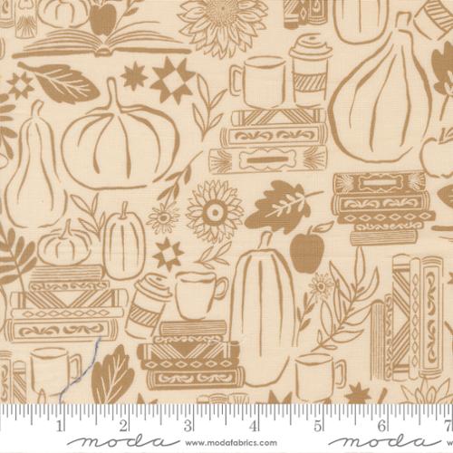 Windfall - Quilting Cotton Fabric - Cozy Up Fall - Eggshell