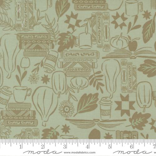 Windfall - Quilting Cotton Fabric - Cozy Up Fall - Aqua