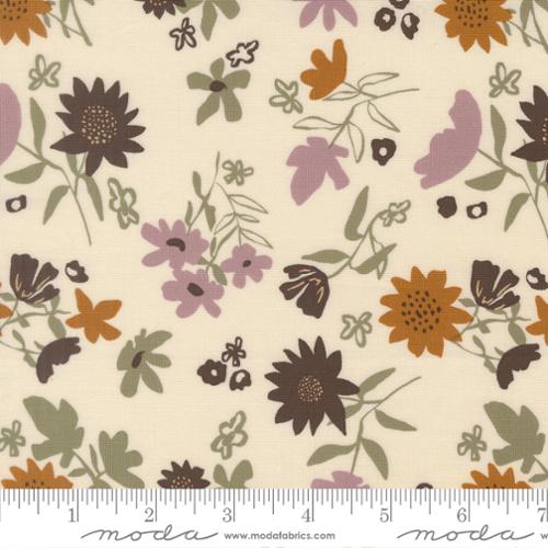 Windfall - Quilting Cotton Fabric - Playful Petals Florals - Eggshell