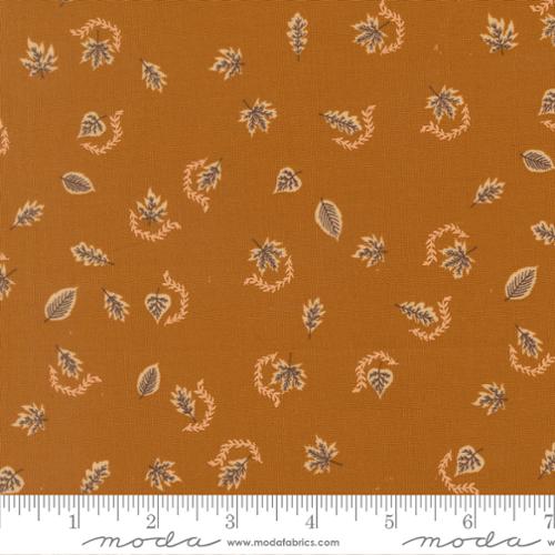 Windfall - Quilting Cotton Fabric - Autumn Breeze Blenders Leaves - Caramel