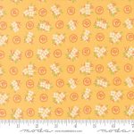 Cali & Co - Quilting Cotton Fabric - Ring Around Posie - Goldenrod