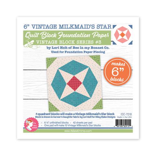 Foundation Paper - 6 inch Milkmaid Star