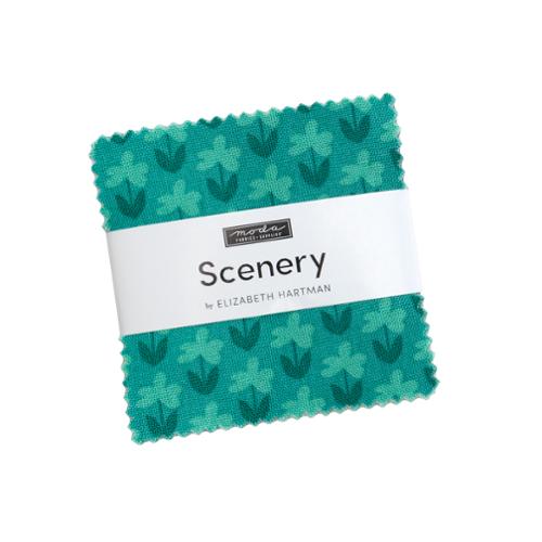 Scenery - Precut Quilting Cotton Fabric - Mini Charm