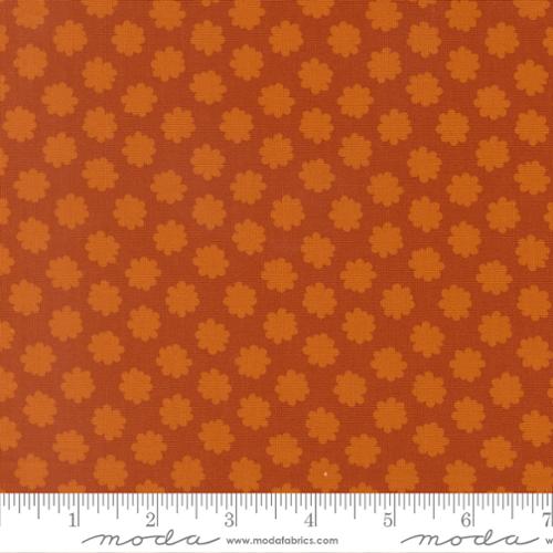 Scenery - Quilting Cotton Fabric - Puffball Small Floral - Spice