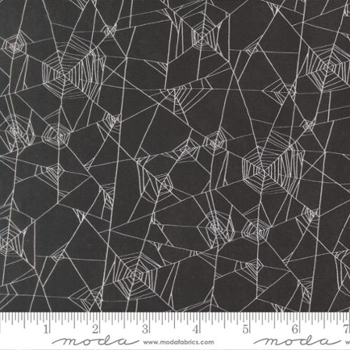 Coven - Quilting Cotton Fabric - Spider Web Halloween - Onyx