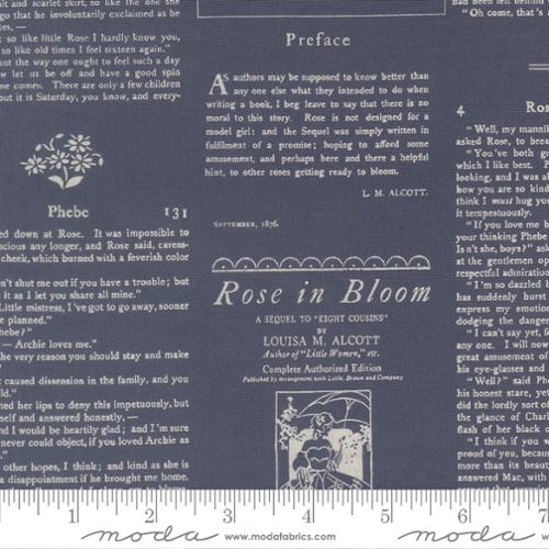 True Love - Quilting Cotton Fabric - Alcott Text Text and Words - Twilight