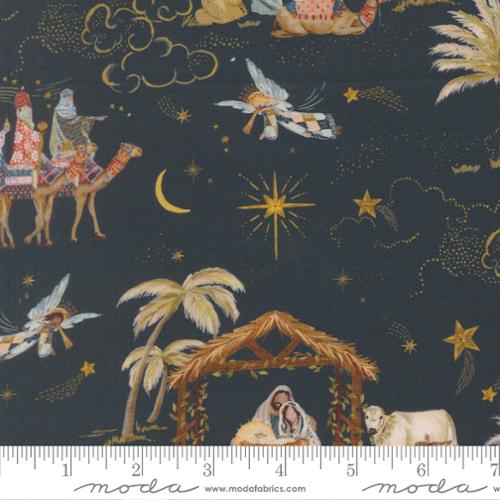 Silent Night - Quilting Cotton Fabric - Landscape Scenic - Holy Night