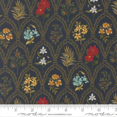 Silent Night - Quilting Cotton Fabric - Come Bearing Blooms Florals - Holy Night