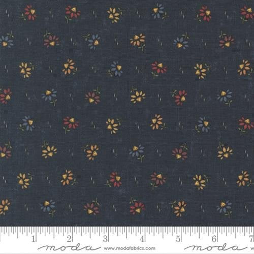 Wheatland - Quilting Cotton Fabric - Coneflowers - Cornflower Dark Blue