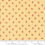 Cali & Co - Quilting Cotton Fabric - Cherries - Soft Yellow
