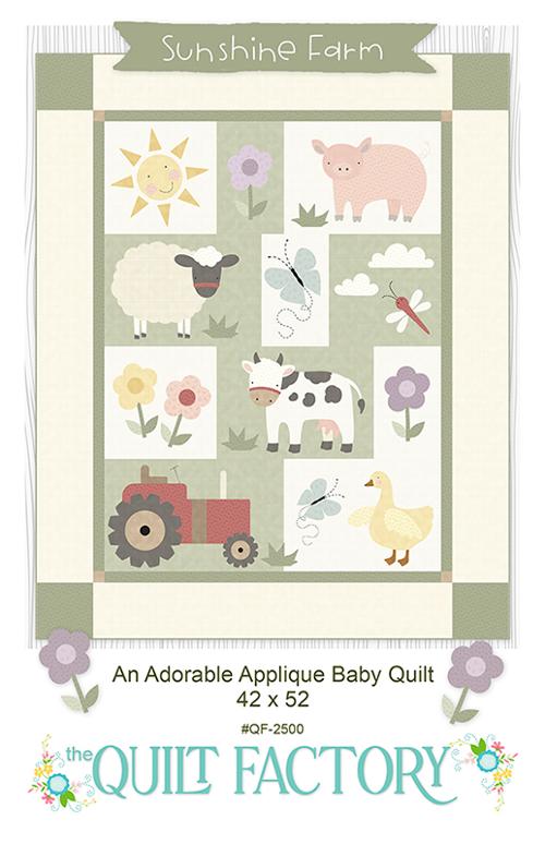 Quilt Pattern - Sunshine Farm - Applique Baby Quilt