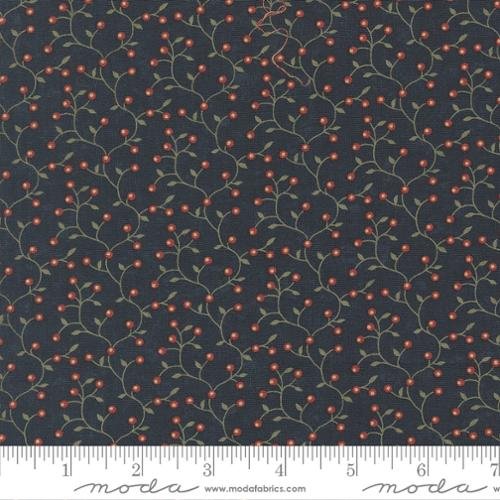Wheatland - Quilting Cotton Fabric - Bittersweet Blenders Vines Berry - Cornflower