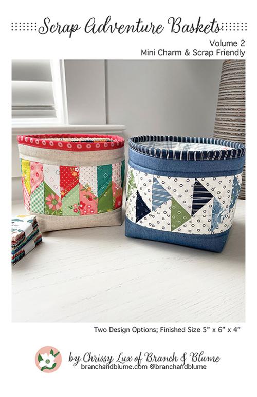 Home Decor Pattern - Scrap Adventure Basket Vol 2 - Quilted Basket