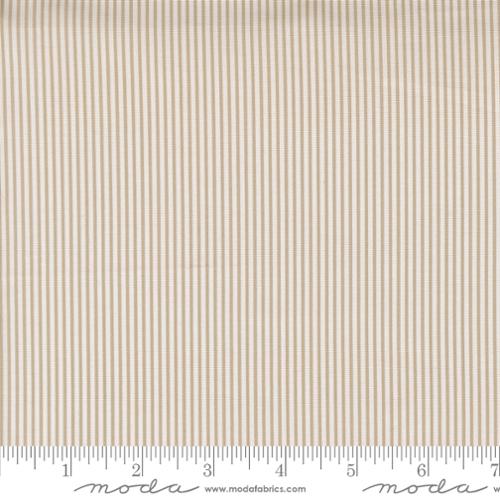 Gathered Bonbons - Quilting Cotton Fabric - Hazels Stripe Stripes - Stone
