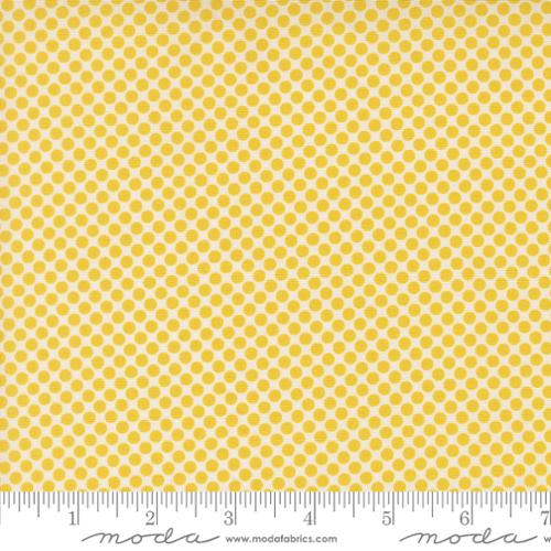 Gathered Bonbons - Quilting Cotton Fabric - Crammed Dots - Citrine