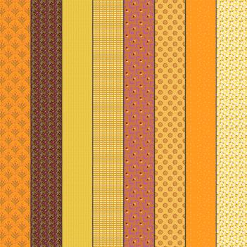 Gathered Lollies - Quilting Cotton Fabric - Four Blenders - Hazel