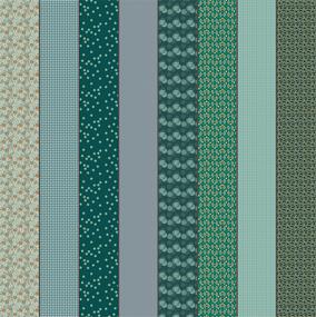 Gathered Lollies - Quilting Cotton Fabric - Eight Blenders - Trentham