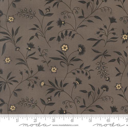 Collections Magnolia - Quilting Cotton Fabric - Meandering Path Florals Vines - Etching
