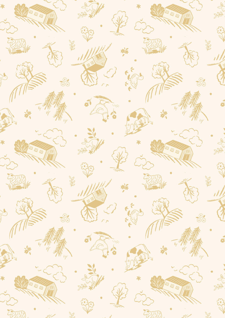 Country Croft - Quilting Cotton Fabric - Country Croft - Cream