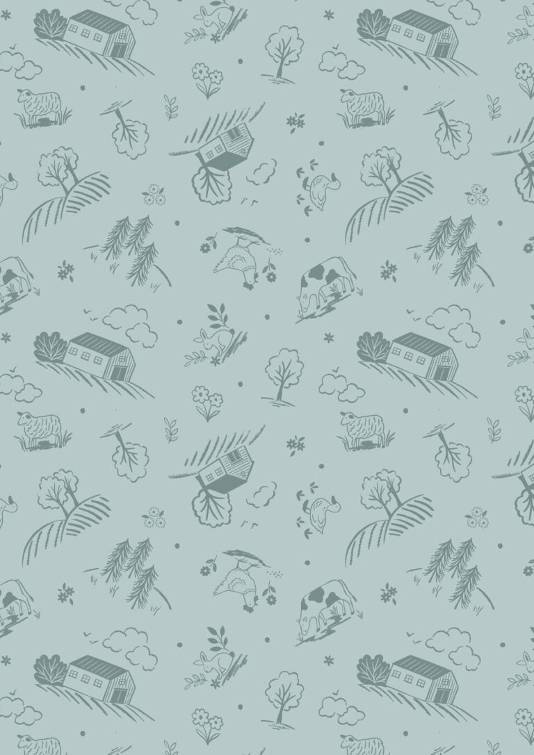 Country Croft - Quilting Cotton Fabric - Country Croft - Blue