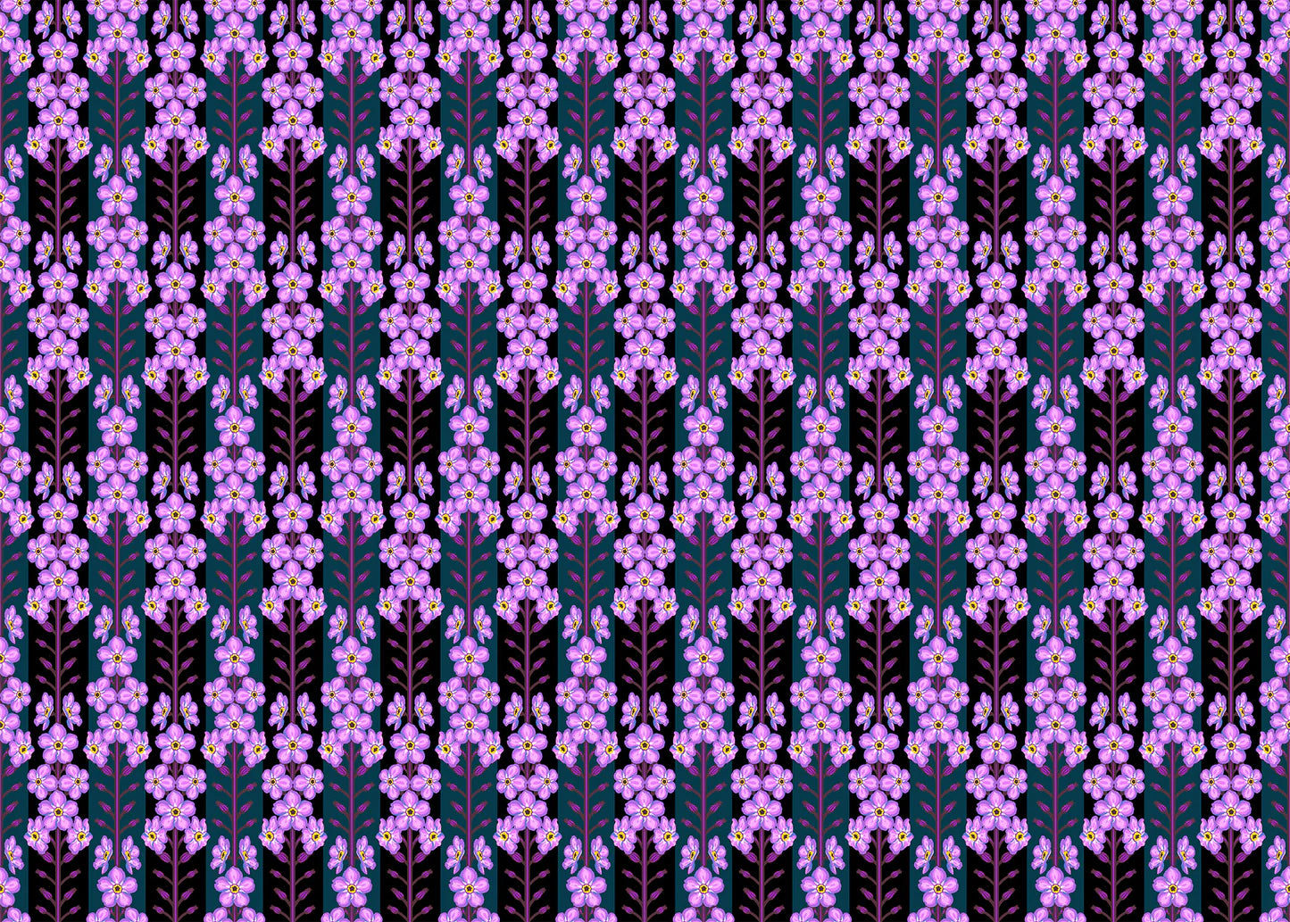 Indelible – Quilting Cotton – Coneflower – Lilac