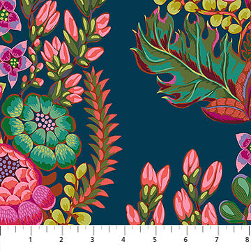 Rhapsody - Quilting Cotton Fabric - Outstretched - Azure