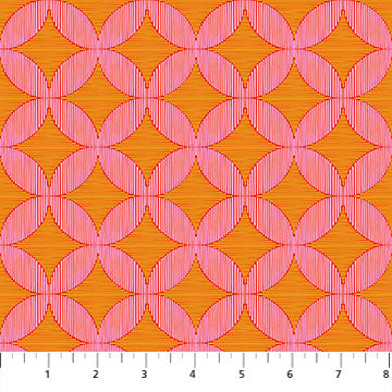Rhapsody - Quilting Cotton Fabric - Woven Windows - Mango