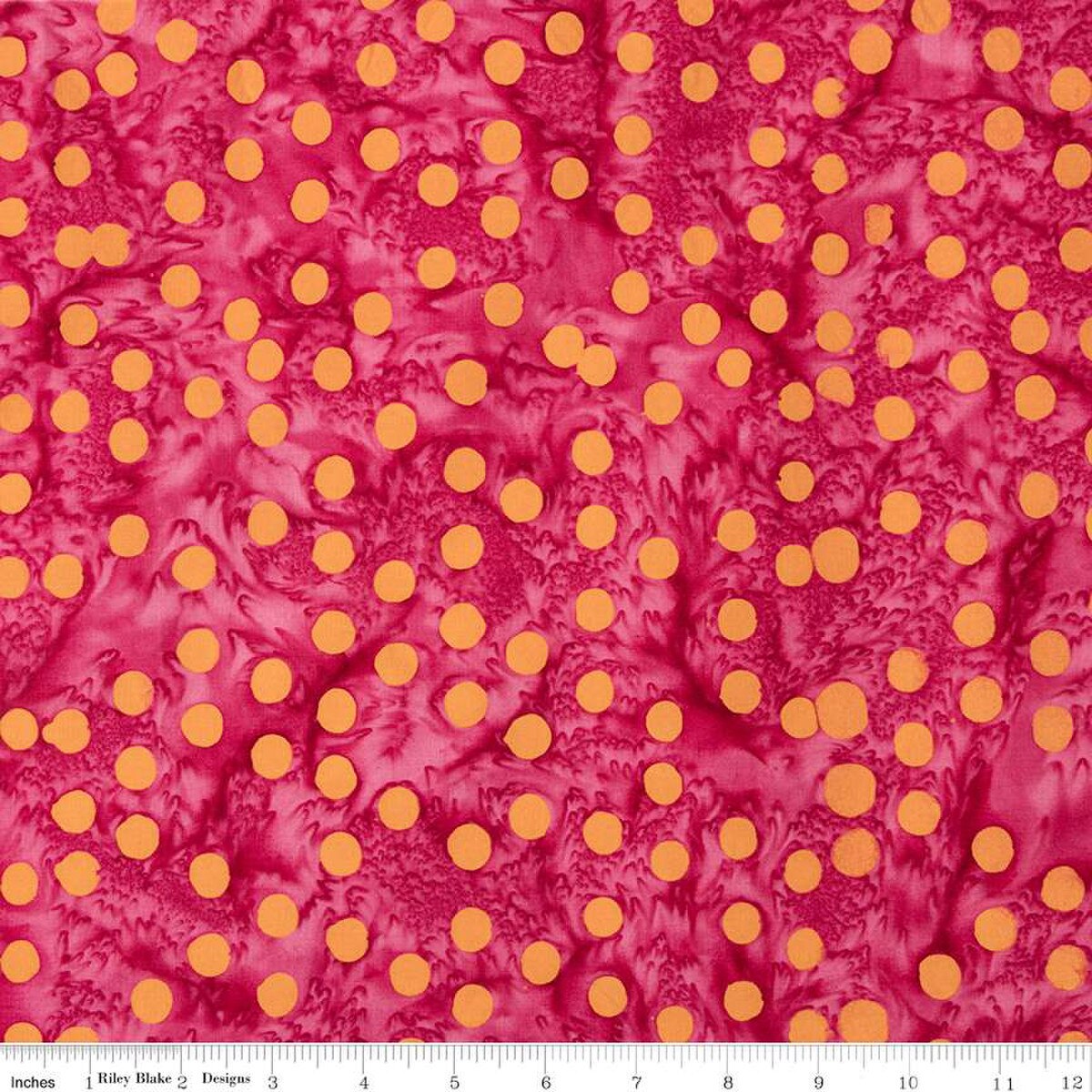 Cotton Fabric - Batiks - Neon Pop - Punch