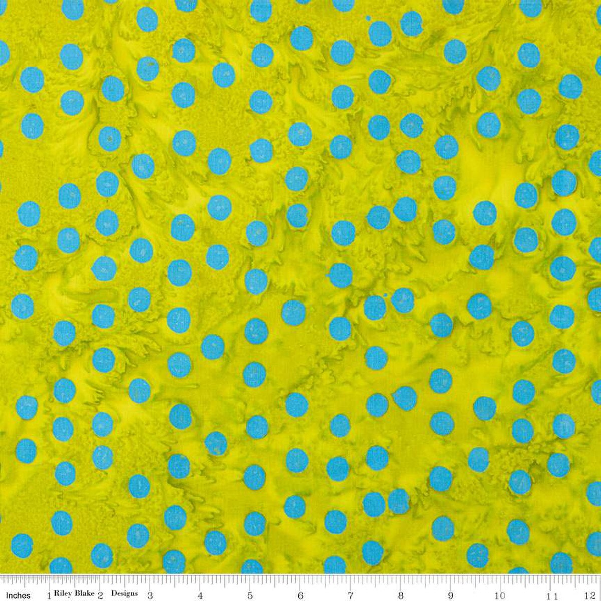 Cotton Fabric - Batiks - Neon Pop - Green Apple