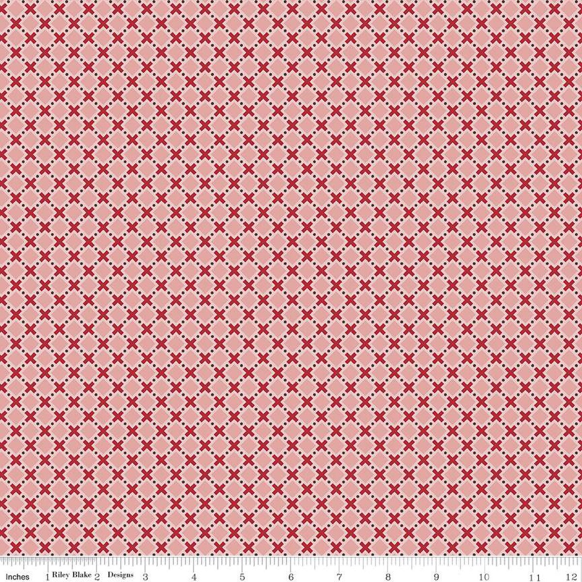 Bee Plaids – Quilting Cotton Fabric – Orchard - Coral