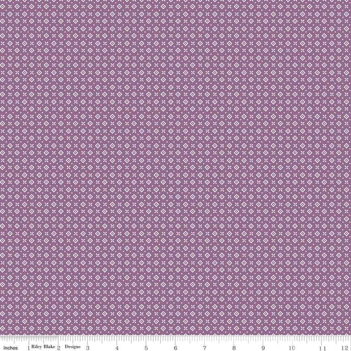 Prairie - Quilting Cotton Fabric - Cabin Heirloom - Plum
