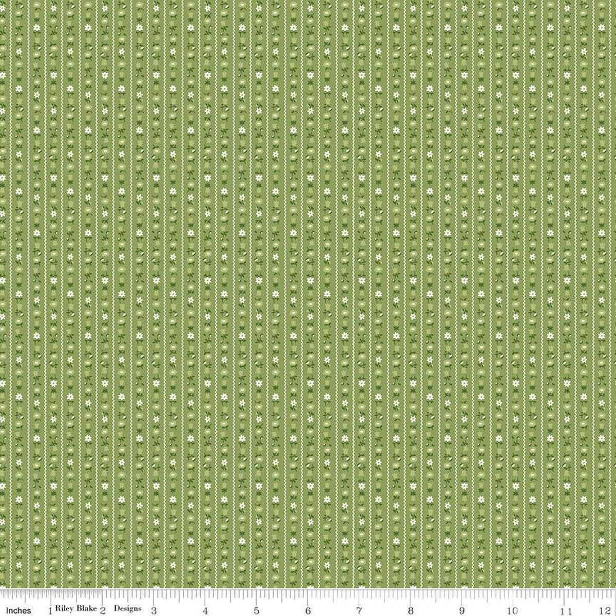 Prairie - Quilting Cotton Fabric - Sampler - Basil
