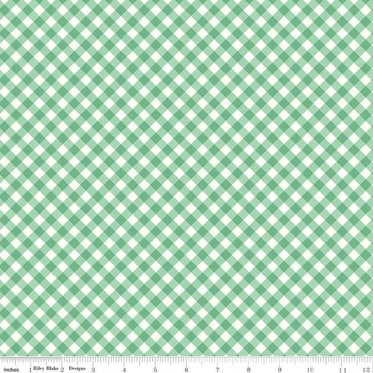 Bee Ginghams – Quilting Cotton Fabric – Tammy - Alpine