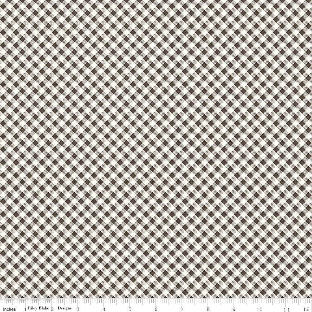 Bee Ginghams – Quilting Cotton Fabric – Lisa - Raisin