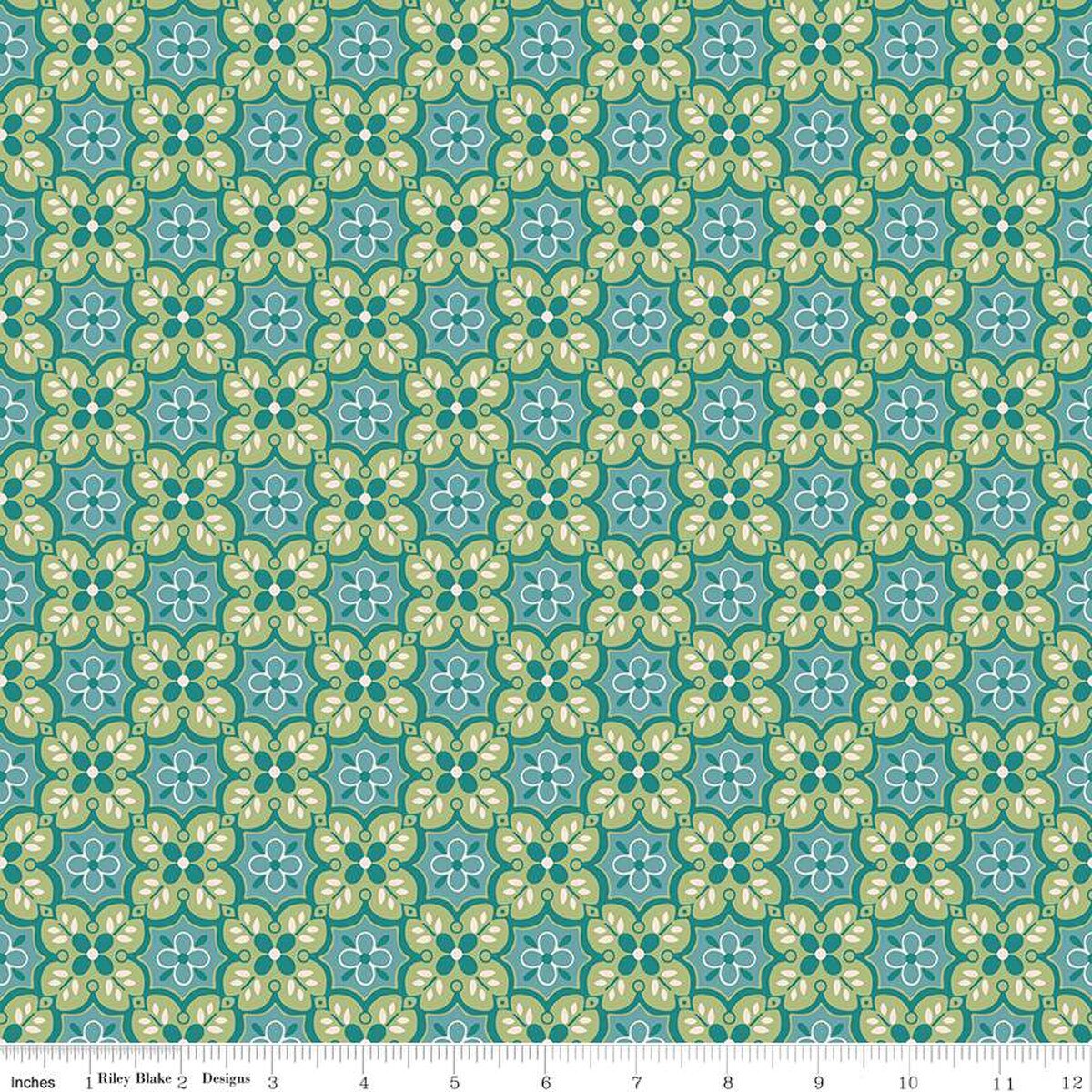 Piece and Plenty – Quilting Cotton Fabric - Garden - Raindrop
