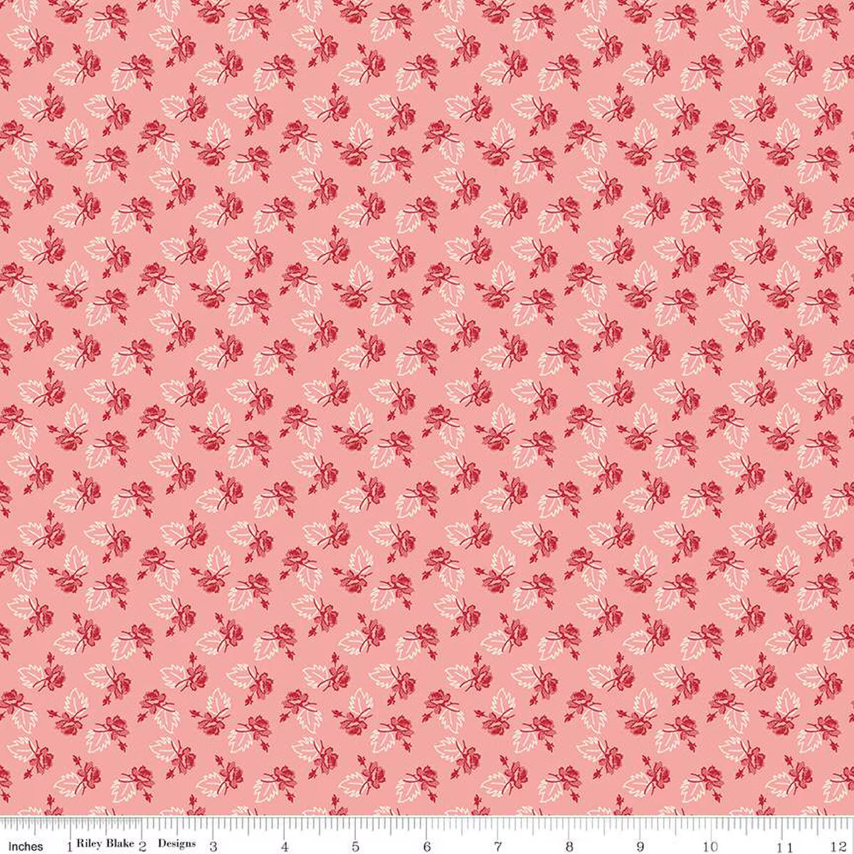 Piece and Plenty – Quilting Cotton Fabric – Rose - Coral