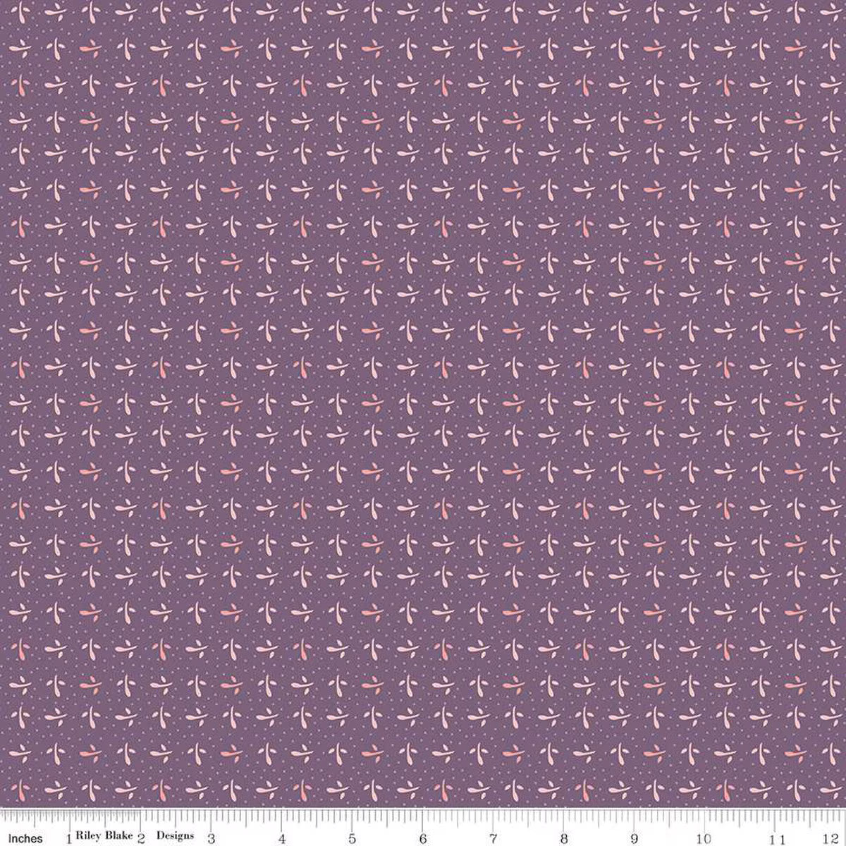 Piece and Plenty – Quilting Cotton Fabric - Sprout - Plum