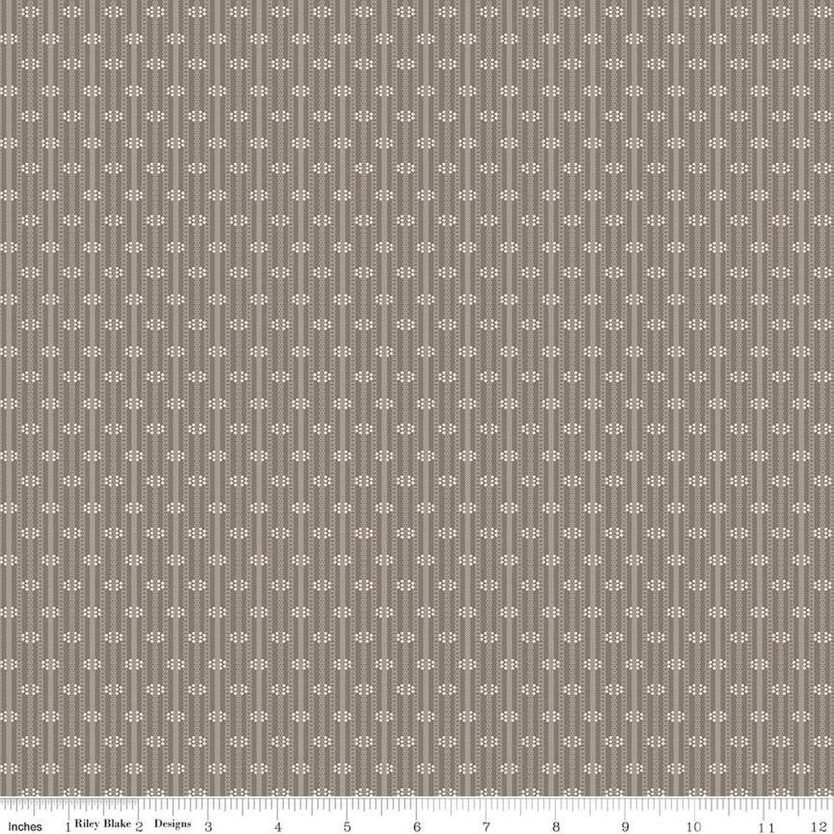 Piece and Plenty – Quilting Cotton Fabric - Stripe - Pebble