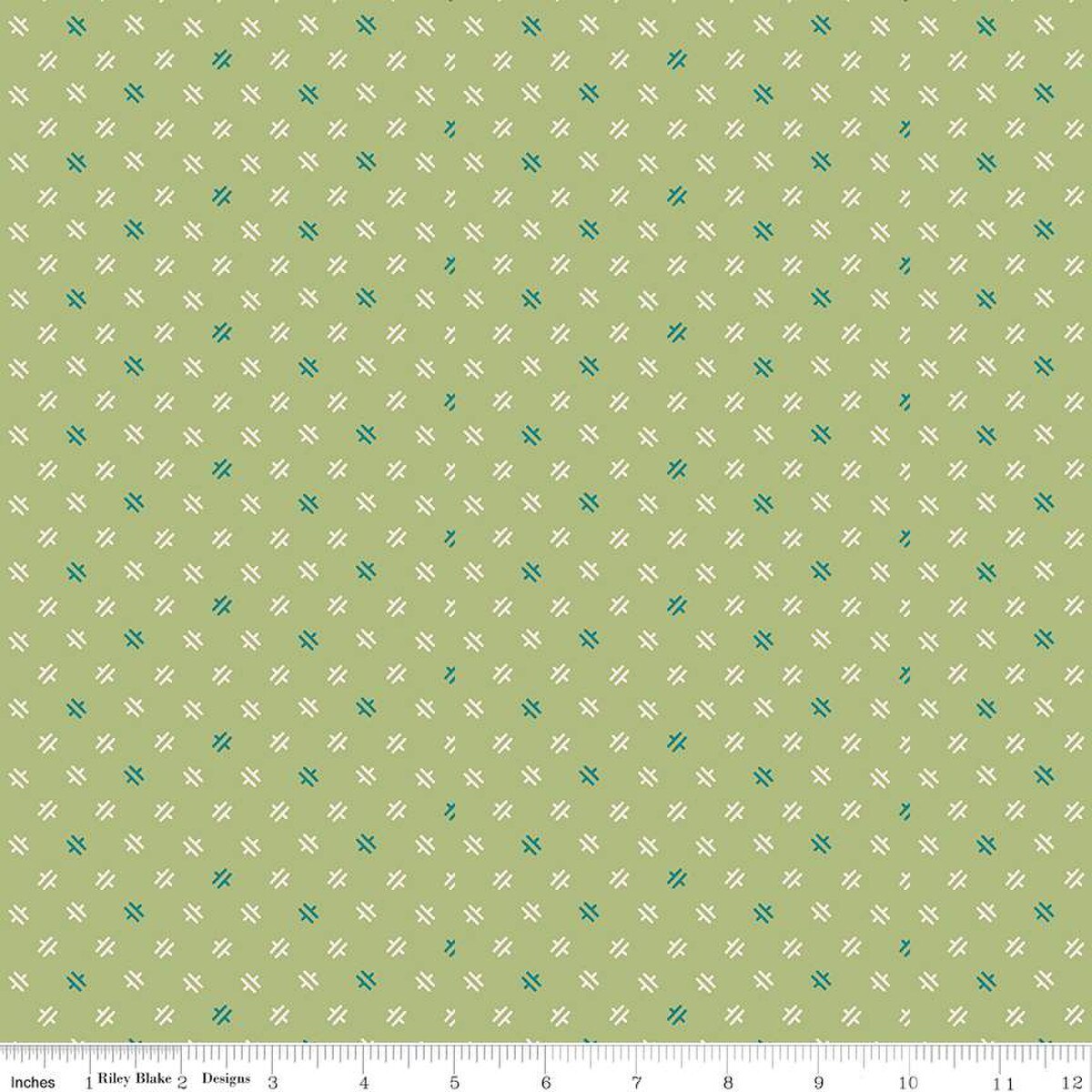 Piece and Plenty – Quilting Cotton Fabric - Weave - Lettuce