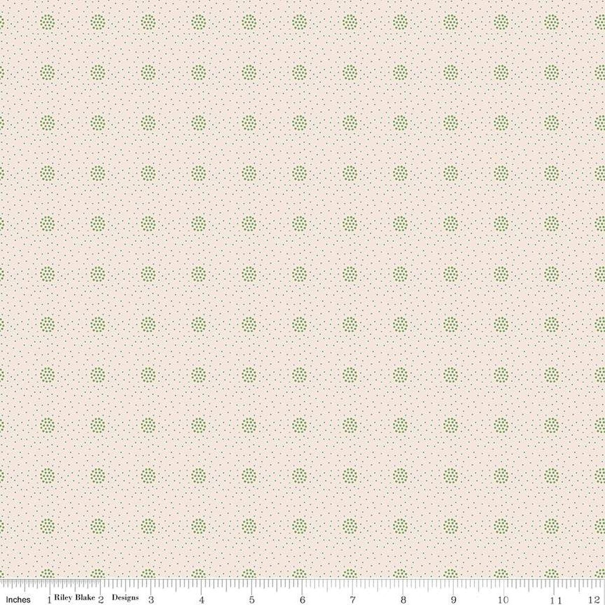 Piece and Plenty – Quilting Cotton Fabric - Orchard - Basil