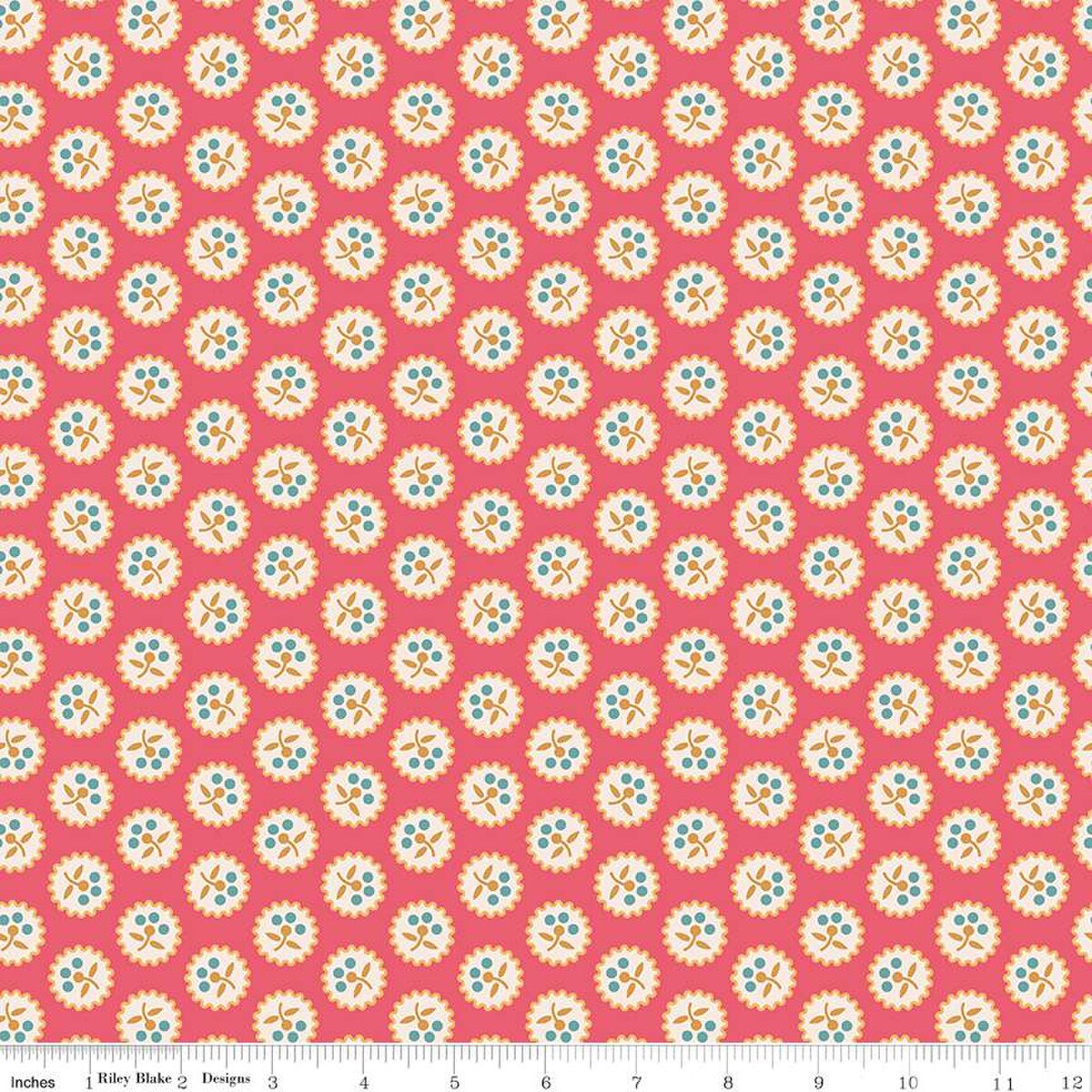 Americana – Quilting Cotton Fabric - Betsy - Tea Rose