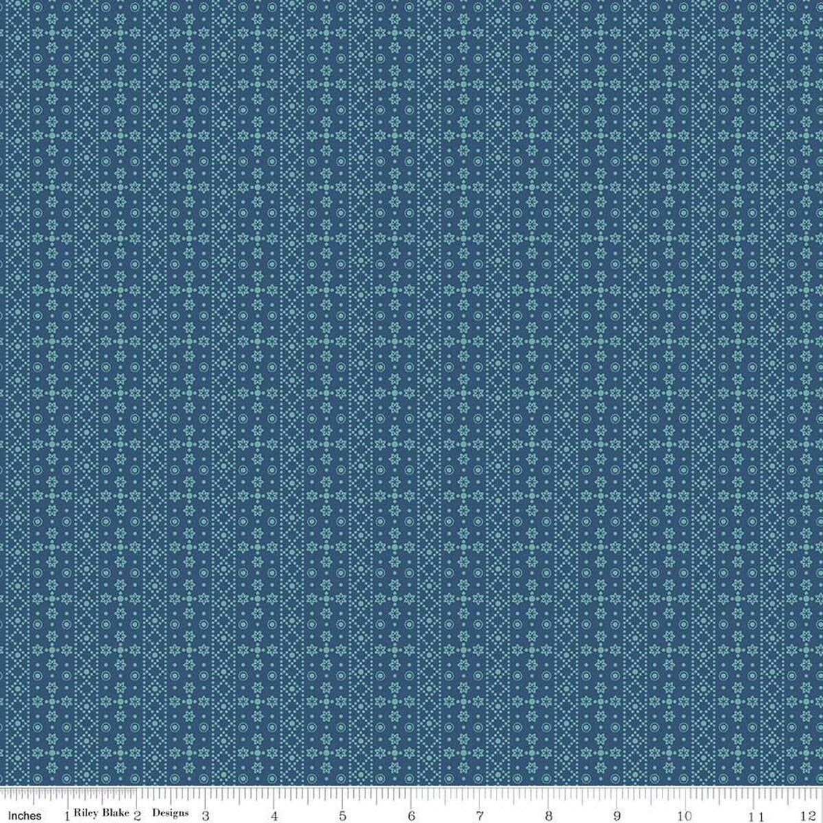 Americana – Quilting Cotton Fabric - Franklin - Dark Denim