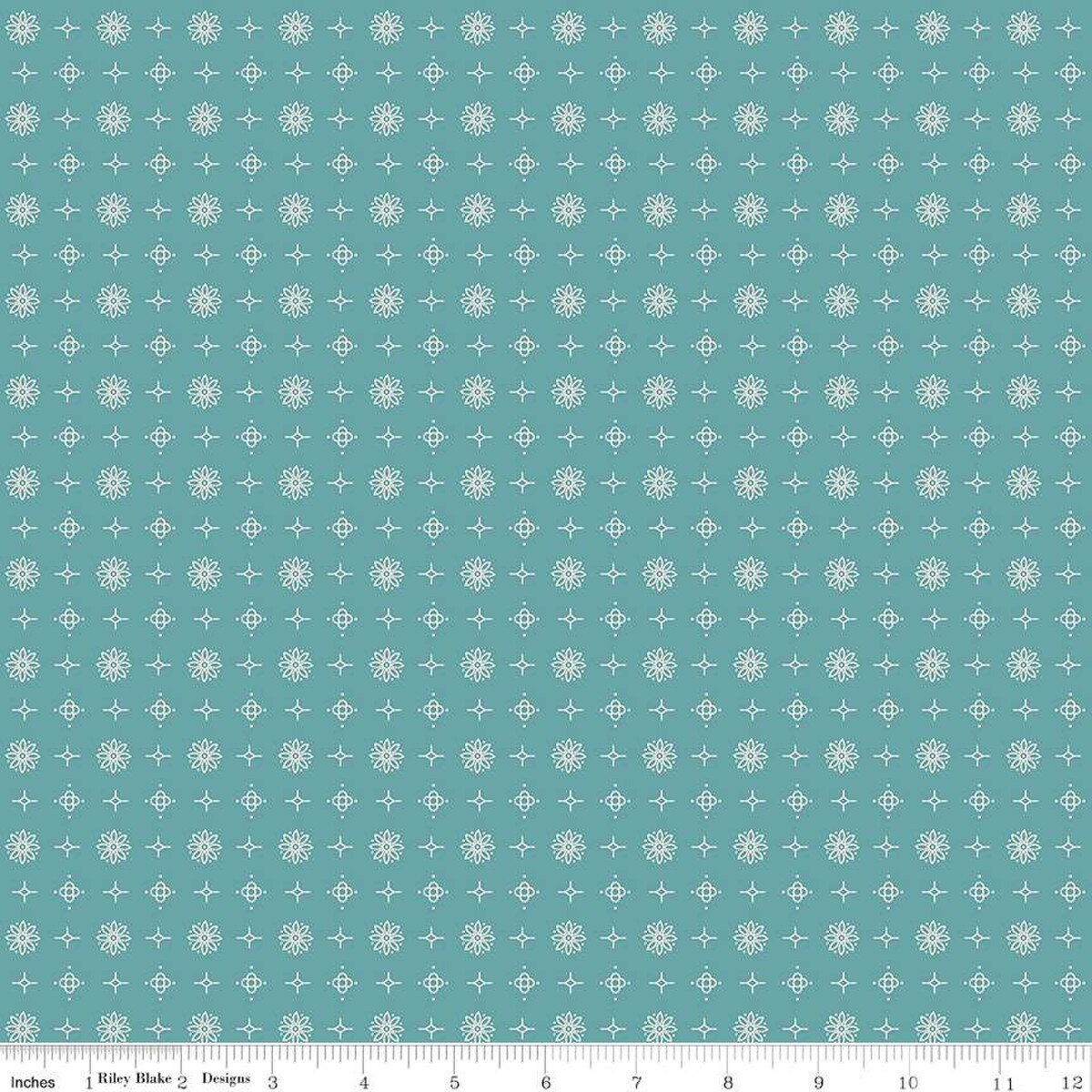 Americana – Quilting Cotton Fabric - Lincoln - Raindrop
