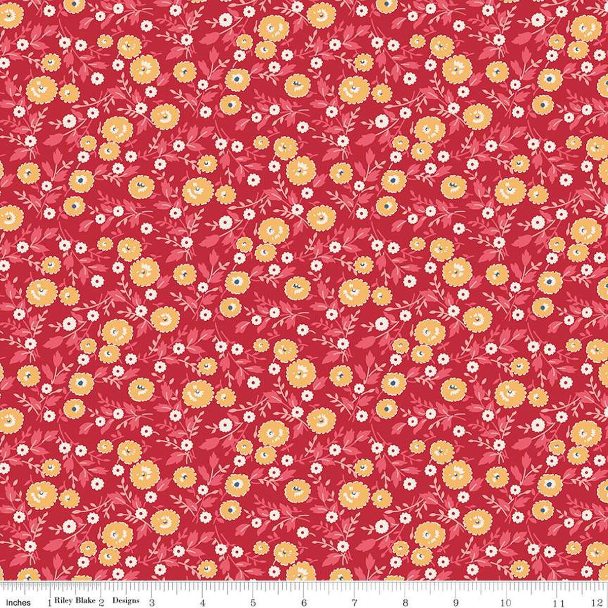 Americana – Quilting Cotton Fabric - Freedom - Berry
