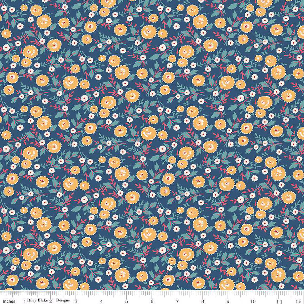 Americana – Quilting Cotton Fabric - Freedom - Dark Denim