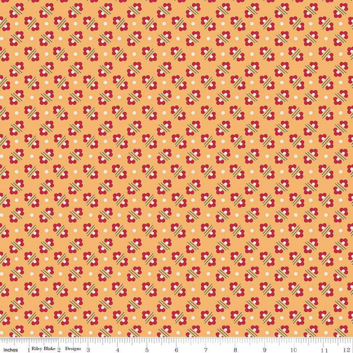 Americana – Quilting Cotton Fabric - Harriet - Marigold